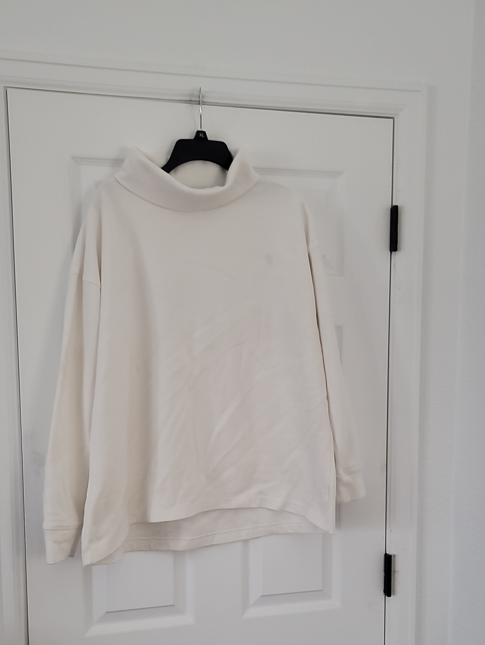 Lands' End Cream Turtleneck Sweatshirt